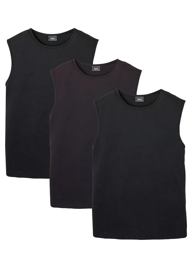 CAMISETA DE TIRANTES (3 UNIDADES) NEGRONEGRONEGRO